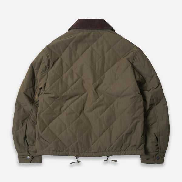 QUILTED HERITAGE HUNTING JACKET - OLIVE