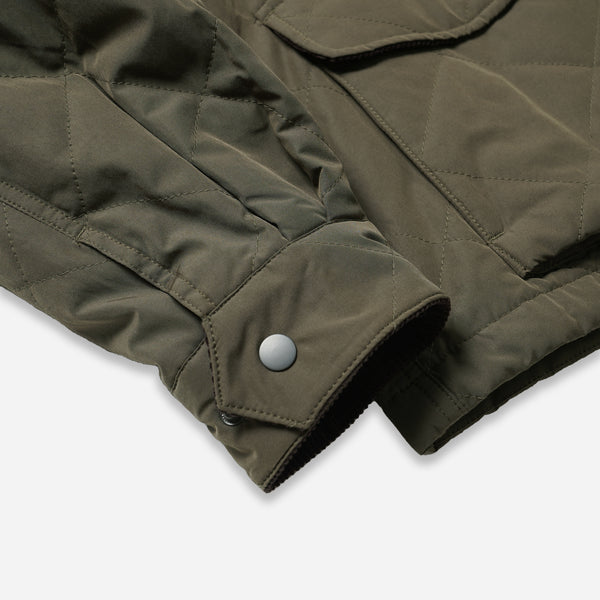 QUILTED HERITAGE HUNTING JACKET - OLIVE