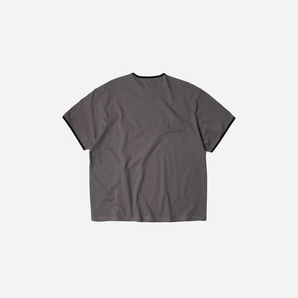 RINGER POCKET TEE - GRAY