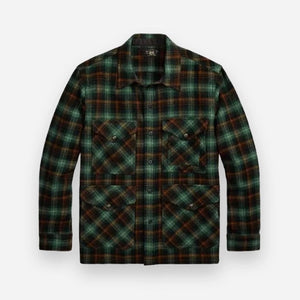 Double RL By Ralph Lauren - MASON PLAID SPORTS SHIRT - GREEN MULTI -  - Main Front View