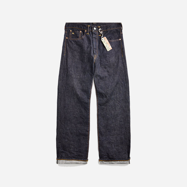 VINTAGE 5 POCKET STRAIGHT SELVEDGE JEANS - EAST/WEST RINSE