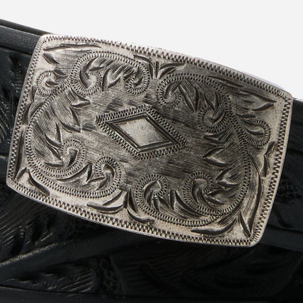 COLEMAN LEATHER BELT - BLACK