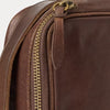 LARGE LEATHER TRAVEL POUCH - BROWN