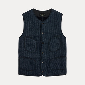 Double RL By Ralph Lauren - BROWNS BEACH VEST - NAVY INDIGO -  - Main Front View