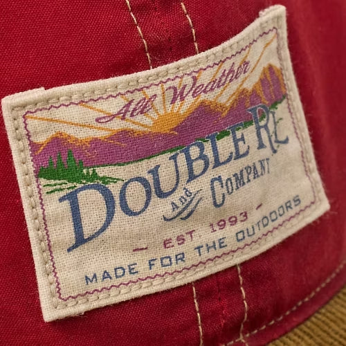 OIL CLOTH BALL CAP - RED/BROWN