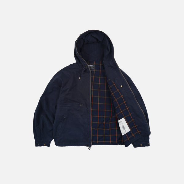 SAILING HOODED PARKA JACKET - NAVY