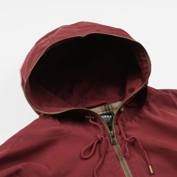 SAILING HOODED PARKA JACKET - RED
