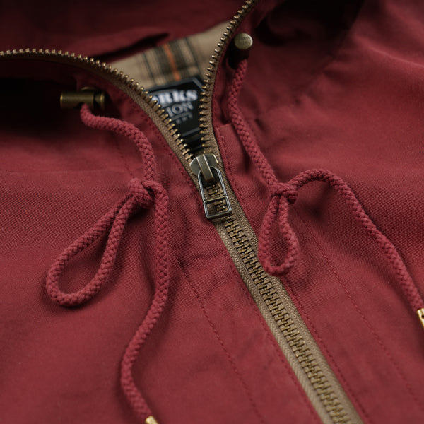 SAILING HOODED PARKA JACKET - RED
