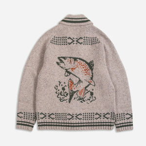 Pendleton - SALMON FALLS ZIP SWEATER - OATMEAL -  - Alternative View 1