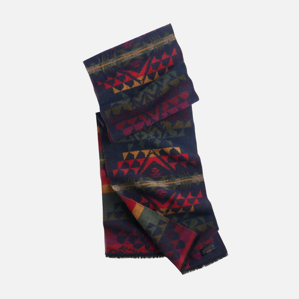 Jacquard Scarf - Autumn Birch Navy