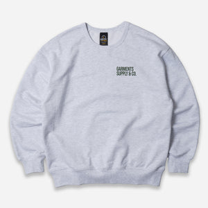 Frizmworks - SERVICE LABEL SWEATSHIRT - WHITE MELANGE -  - Main Front View