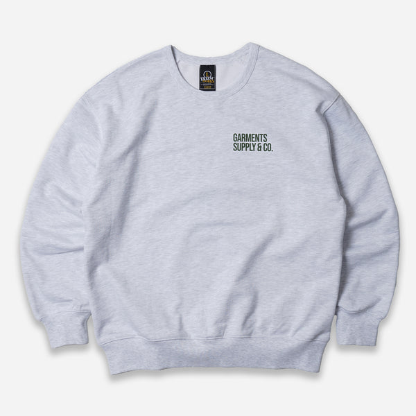 SERVICE LABEL SWEATSHIRT - WHITE MELANGE