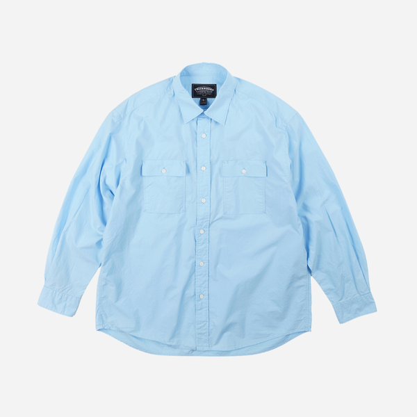 Frizmworks Cigarette Pocket Typewriter Shirt - Sky Blue