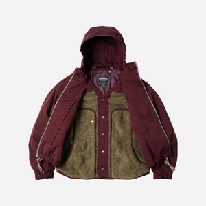 Frizmworks - Frizmworks Smock Hooded Parka - Burgundy -  - Alternative View 1