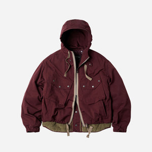 Frizmworks - Frizmworks Smock Hooded Parka - Burgundy -  - Main Front View