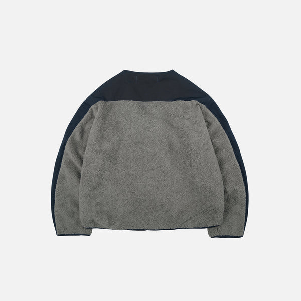 SMOCK 2 IN 1 HOODED PARKA JACKET - NAVY