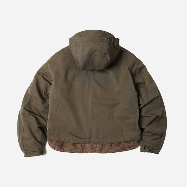 SMOCK HOODED 2 IN 1 PARKA JACKET - OLIVE - THE GREAT DIVIDE