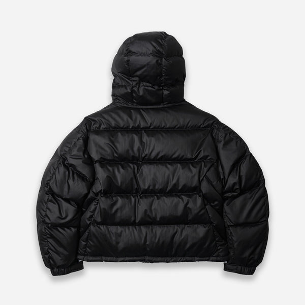 SMOCK PUFFER DOWN PARKA - BLACK