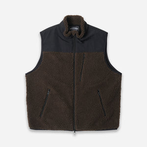 Frizmworks - SNUG FLEECE VEST - DARK BROWN -  - Main Front View