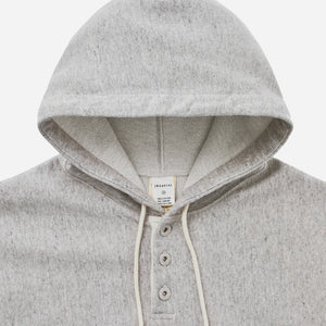 Khakis 2020 - HALF BUTTON HOODIE - HEATHER GREY -  - Alternative View 1