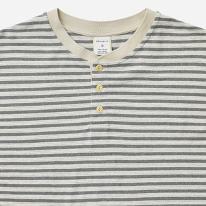Khakis 2020 - STRIPE HENLEY L/S T-SHIRT - GREY -  - Alternative View 1