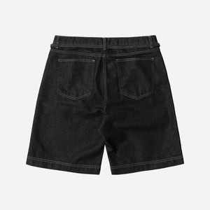 Frizmworks - STRING DENIM SHORTS - BLACK -  - Alternative View 1