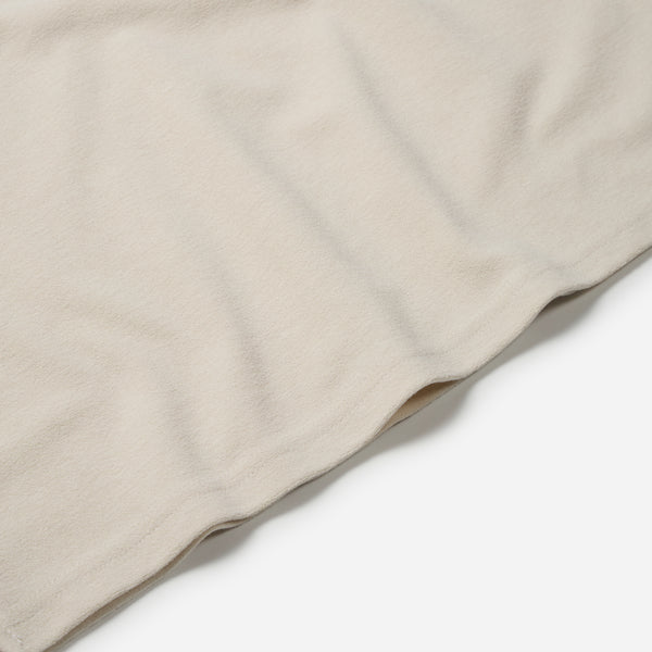 TERRY RINGER HALF T-SHIRT - WHITE