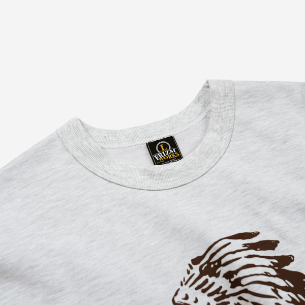 TURTLE ISLAND SWEATSHIRT - WHITE MELANGE