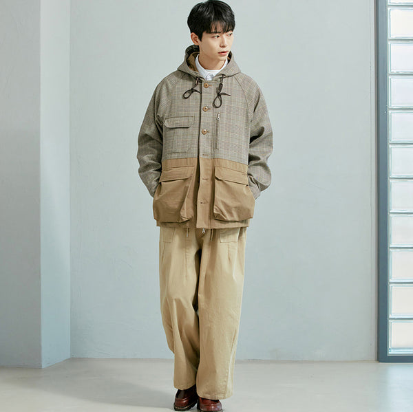 TWILL BALLOON PANTS - BEIGE