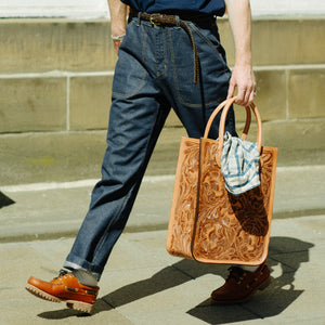 Frizmworks - CP WIDE DENIM PANTS - INDIGO -  - Alternative View 1