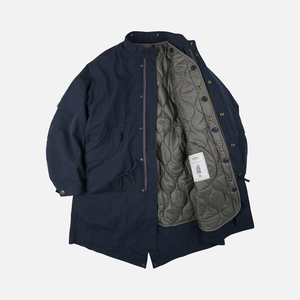 VINCENT M1965 FISHTAIL 2 IN 1 PARKA JACKET - NAVY