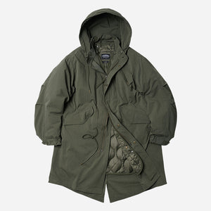 Frizmworks - VINCENT M65 FISHTAIL COTTON 2 IN 1  PARKA AND LINER JACKET - OLIVE - VINCENT M65 FISHTAIL COTTON 2 IN 1 PARKA AND LINER JACKET - OLIVE- TH… - Main Front View