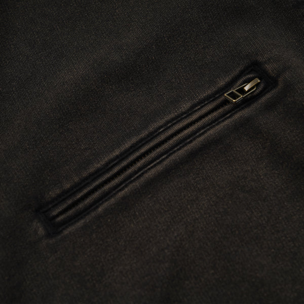 VINTAGE DYEING FZ SWEAT - BLACK BROWN