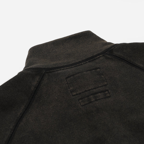 VINTAGE DYEING FZ SWEAT - BLACK BROWN
