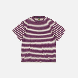 Frizmworks - VINTAGE FADED STRIPE HALF T-SHIRT - PURPLE -  - Main Front View