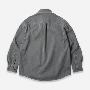 Frizmworks - WASHED CARPENTER POCKET WORK SHIRT - CHARCOAL -  - Alternative View 1