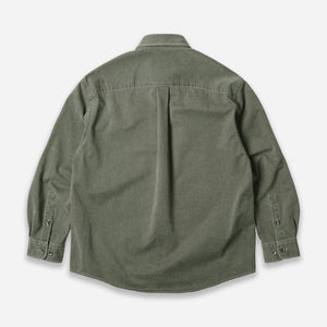 Frizmworks - WASHED CARPENTER POCKET WORK SHIRT - OLIVE -  - Alternative View 1