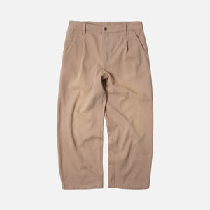 Frizmworks - WASHED ONE TUCK CHINO PANTS - BEIGE -  - Main Front View
