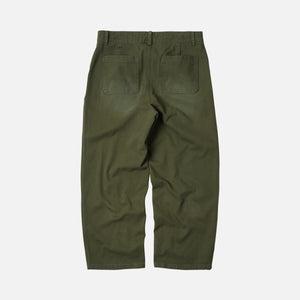 Frizmworks - WASHED ONE TUCK CHINO PANTS - OLIVE -  - Alternative View 1