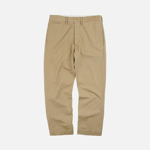 Frizmworks - WASHED OFFICER CHINO PANTS - BEIGE -  - Main Front View