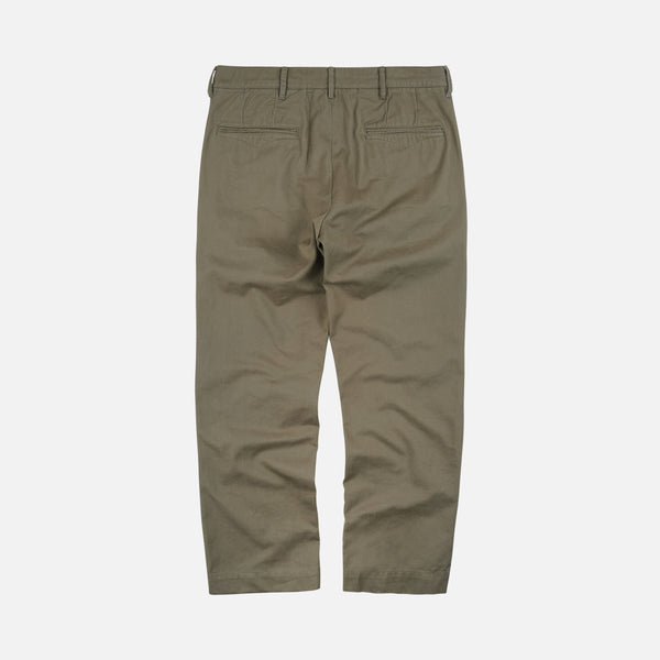 WASHED OFFICER CHINO PANTS - MUD