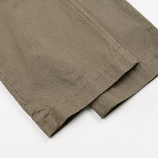WASHED OFFICER CHINO PANTS - MUD