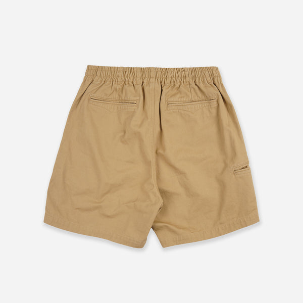 WASHED OFFICER CHINO SHORTS - BEIGE