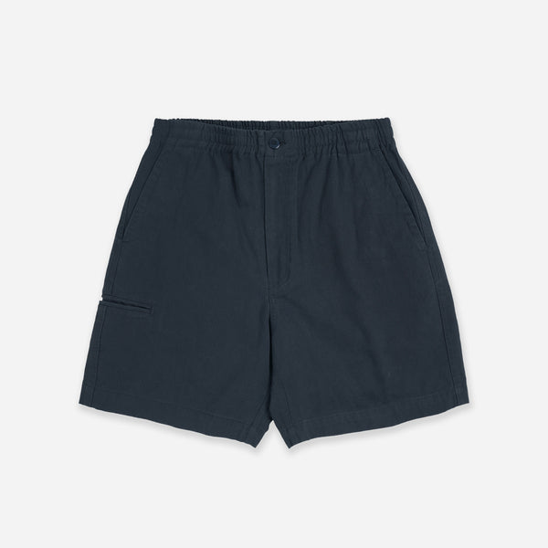 WASHED OFFICER CHINO SHORT - BLACK