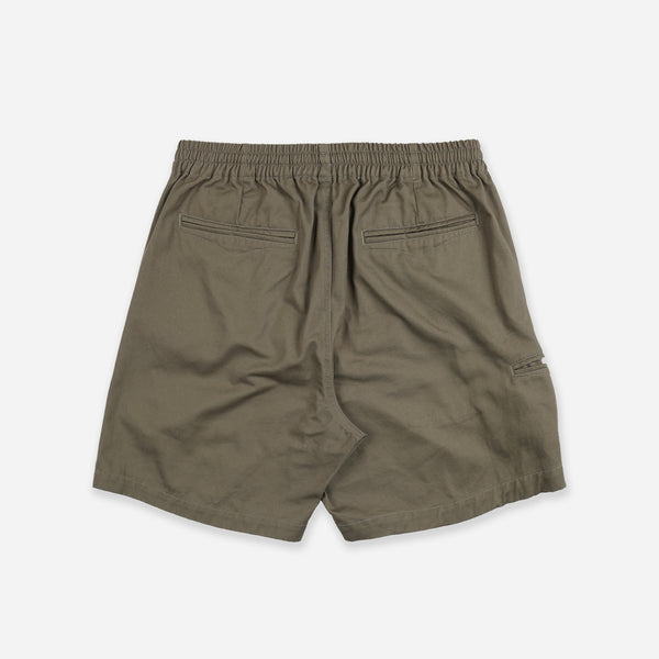 WASHED OFFICER CHINO SHORT - MUD