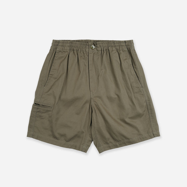 WASHED OFFICER CHINO SHORT - MUD