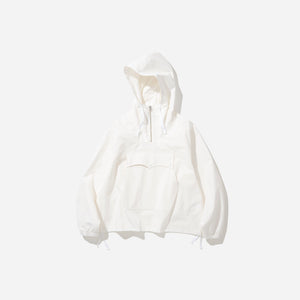 Uniform Bridge - RIPSTOP OVERHEAD HOODED ANORAK  - WHITE -  - Main Front View