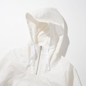 Uniform Bridge - RIPSTOP OVERHEAD HOODED ANORAK  - WHITE -  - Alternative View 1