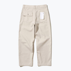 Uniform Bridge - COTTON FATIGUE PANTS WIDE FIT - NATURAL -  - Alternative View 1