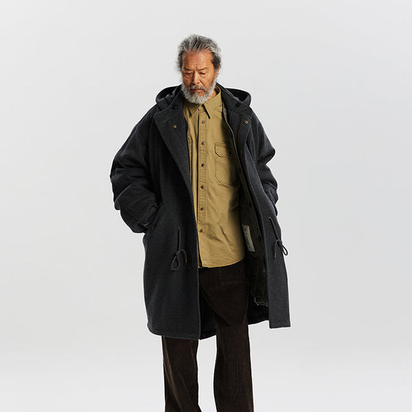 Frizmworks Wool Vincent Fishtail Parka - Charcoal